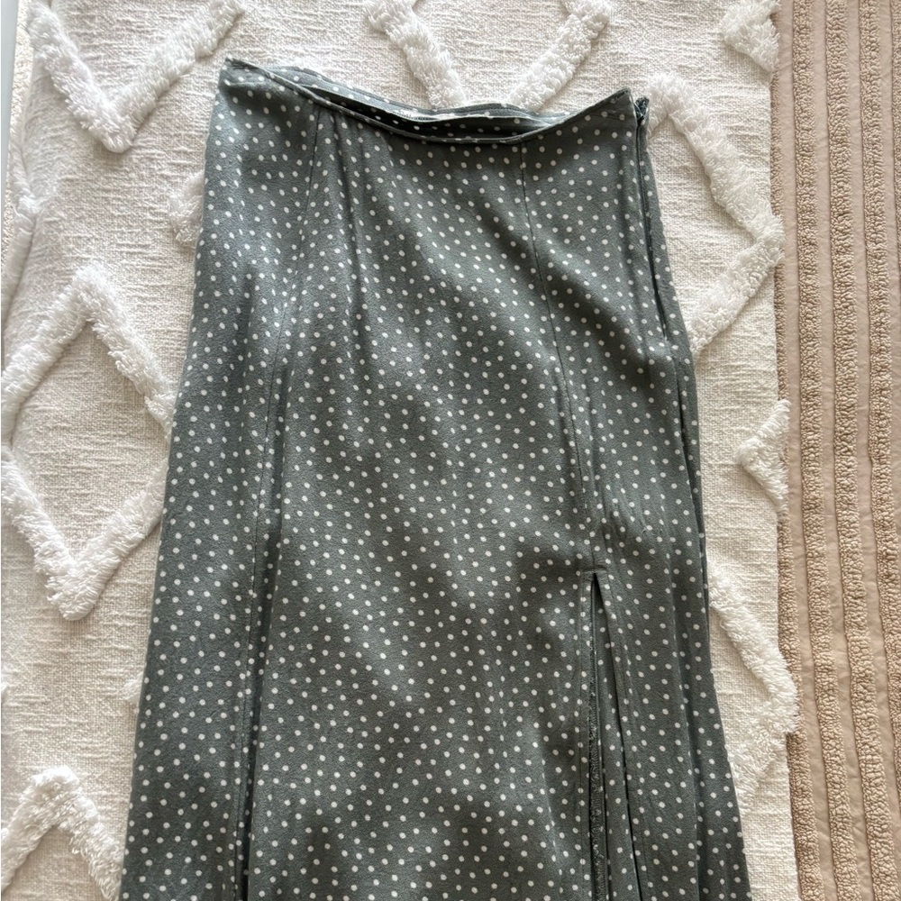 Abercrombie Polka Dot Gray Skirt
